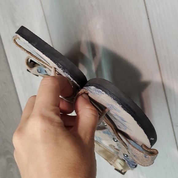 OTBT Womens Floral Loop Toe Sandals Flats shoes sz 7 - Picture 5 of 12